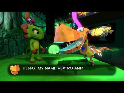 Yooka laylee part 6 Rextro Arcade ( Moodymaze marsh ) 100% walkthrough