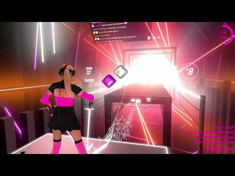 Martin Jensen, MOLOW - Carry On | Beat Saber Easy | Mixed Reality | Twitch