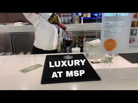 TOUR COMPLETO do F/G Delta Sky Club no Aeroporto MSP