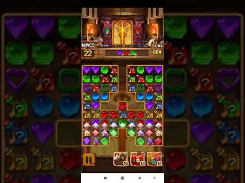 Jewel Legacy 💎 Level 664 ⭐⭐⭐ - Jewels & Gems Match 3 Puzzle 2021 no Booster 👑 Android Gameplay ✅