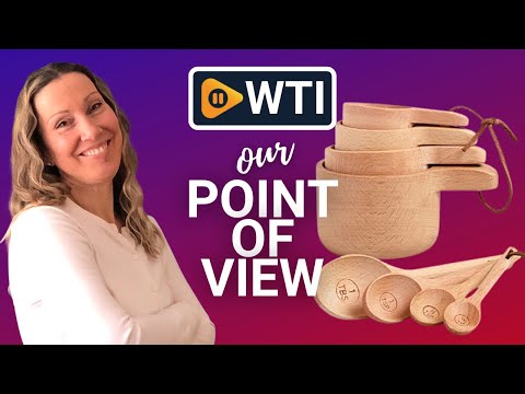 Esie Houzie Wood Measuring Cups Set - WTI product video review