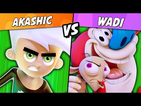 WaDi (Ren & Stimpy) vs Akashic (Danny Phantom) - Nickelodeon All-Star Brawl