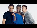 norman reedus being jealous over andrew lincoln and danai gurira for 3 minutes straight