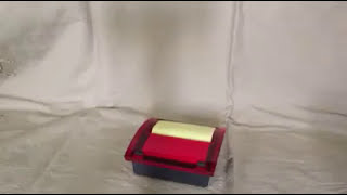 The Sticky Note Pop Up Dispenser, Red Acrylic Desktop Accessory from Tom David Lewis Is amazing and