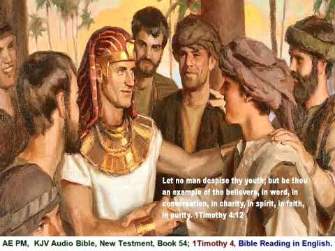 The Holy Bible, Book 54, 1Timothy, 6 Chapters, Bible Reading in English with verses in English.