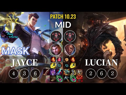 RNW Mask Jayce vs Lucian Mid - KR Patch 10.23