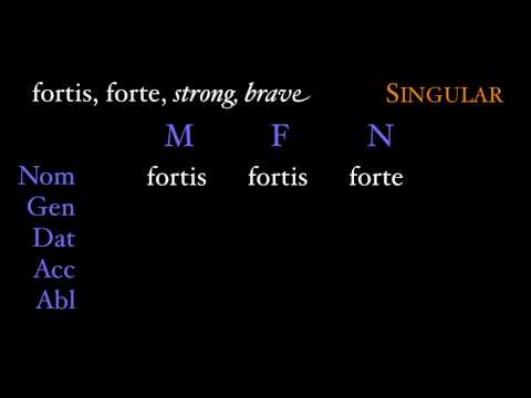 Third Declension Adjectives