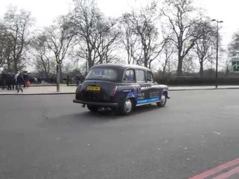 Fairway London taxi burnout wheelspin