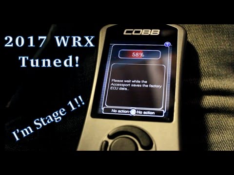 2017 WRX $625 Cobb Accessport Part 3: Accessport Stage 1 93 Octane Tune Loaded