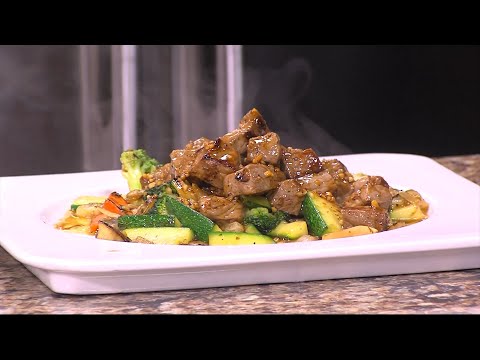 Jason Wang Of East Moon Steak House Is Showing US How To Make Teriyaki Shrimp & Habachi Steak
