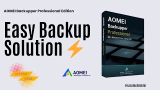 AOMEI Backupper Professional Lifetime Deal – Best Backup Too
