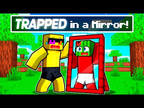 TRAPPED Inside a MIRROR In Minecraft!