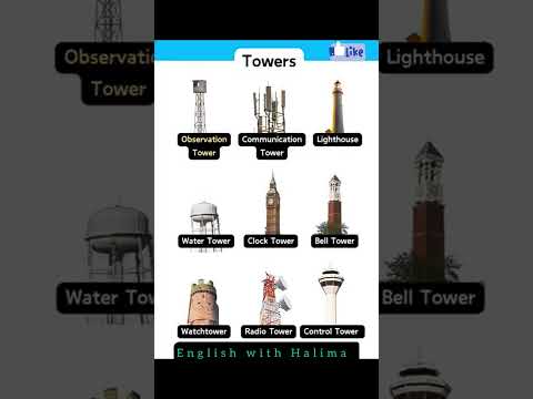 Names of different towers in English