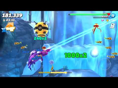 Dark Magic Shark gameplay Hungry shark world