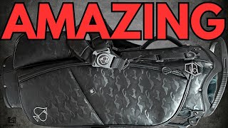 IS THIS THE CRAZIEST STAND BAG IN GOLF? PINS AND ACES BLACK CAMO STAND BAG