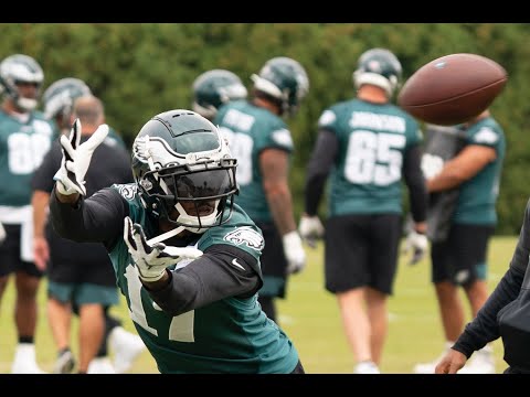 Eagles' Alshon Jeffery and Quez Watkins practice Wednesday