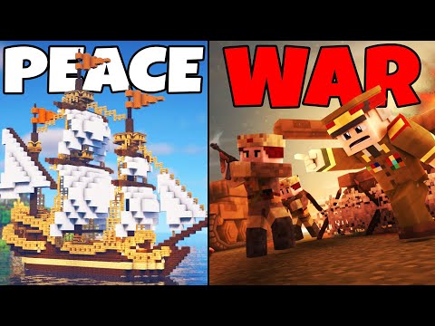 100 Players Simulate an ISLAND WAR in Minecraft...
