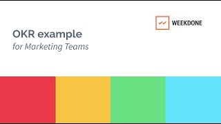 Marketing Team OKR Example