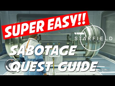 Starfield Guides: How to finish Sabotage in 10 mins with a super easy way!! (Camouflage)