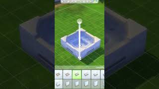 Use half walls in your build like THIS! | #sims4 | #build #tip #trick #technique #sims #game #shorts