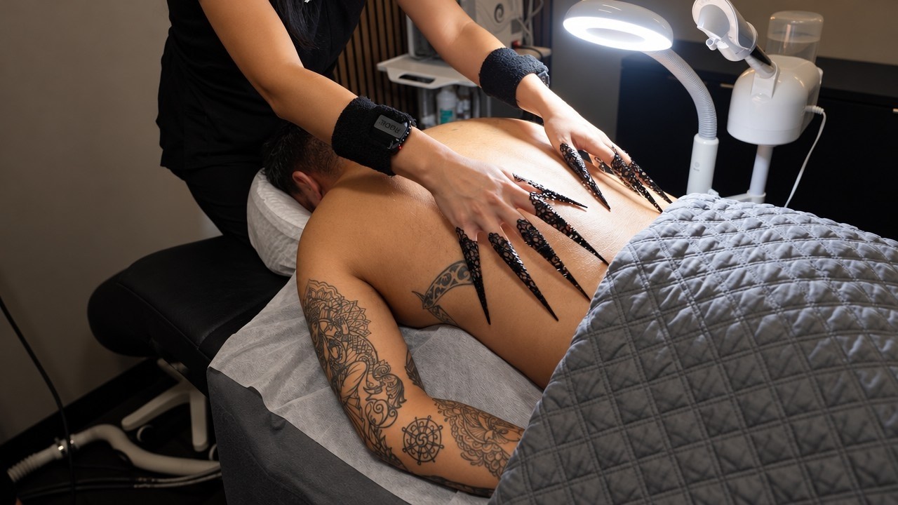 Ever Tried a Back Facial? 😵💫 Super UNIQUE Experience at Aura Japanese Head Spa