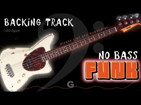 FUNK Backing Track - No Bass 🚫𝄢🎸 Backing track for bass. 120 BPM in Gᵐ. #backingtrack