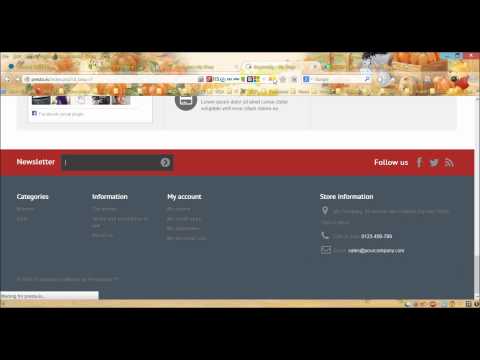 comment modifier footer prestashop