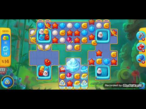 fishdom gameplay / level 5853 / It is like the ads? / thank you