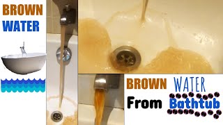 BROWN Water In Bathtub! Do YOU Know WHY? (Part 1)