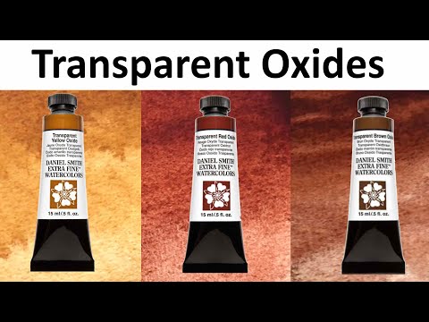Transparent Yellow, Red, and Brown Oxides Watercolor Comparison -  Daniel Smith