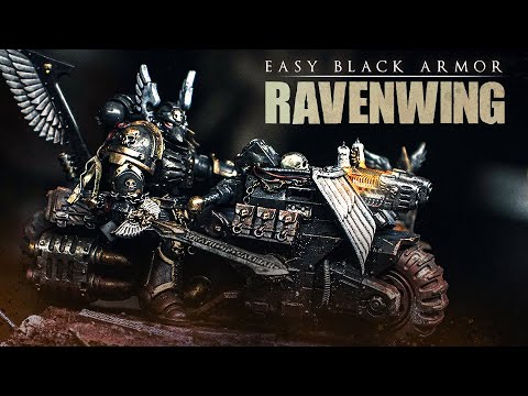 Paint EASY Gothic Black Armor | Dark Angels Ravenwing for WARHAMMER