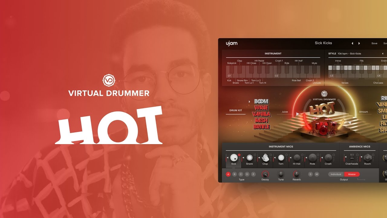 Virtual Drummer HOT | Drums for Radio & Pop Charts