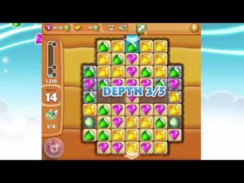 Diamond Digger Saga Level 19 Gameplay