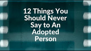 12 things not to say to an adopted person! #shorts  ￼￼