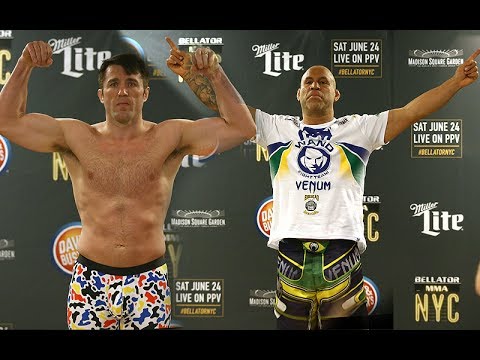 Bellator 180 NYC Official Weigh Ins - Chael Sonnen vs Wanderlei Silva