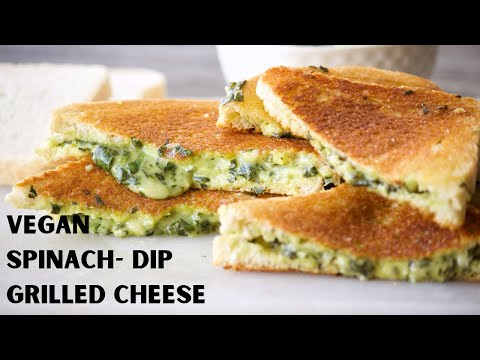 Vegan Spinach Grilled Cheese Sandwich