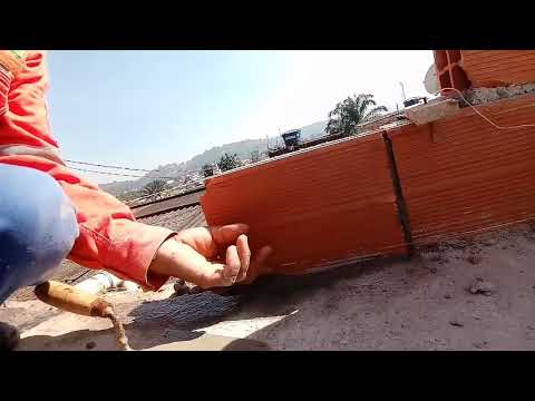 Como assentar tijolo com duas linhas