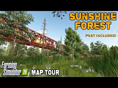 IT'S PEATY! “SUNSHINE FOREST“ MAP TOUR! ON Farming Simulator 25 (Review) PS5.