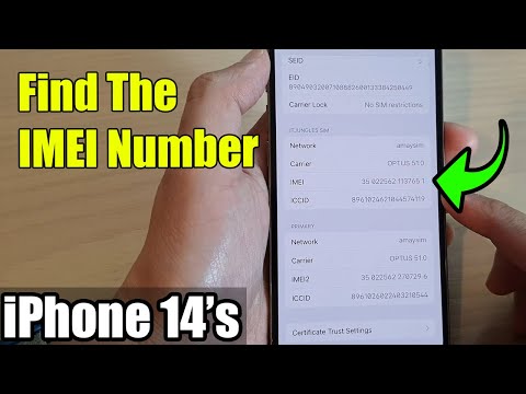 iPhone 14's/14  Pro Max: How to Find The IMEI Number