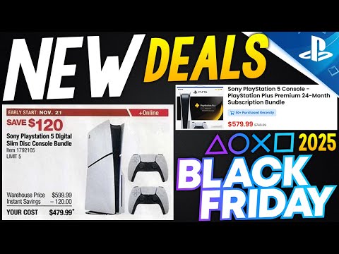 BIG New PlayStation BLACK FRIDAY 2025 DEALS Revealed! PlayStation 5 Consoles CHEAPER + More Deals!