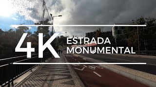 Madeira Walking Tour 4K High Hotels, Estrada Monumental, Funchal