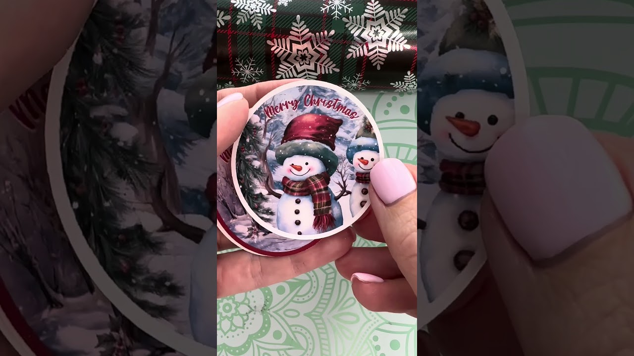 Christmas Stickers Bundle Sticker sheet Round stickers