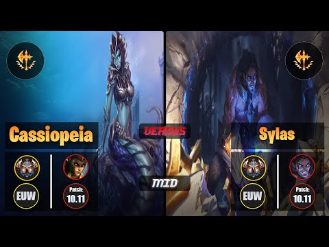 Challenger CASSIOPEIA [Conqueror] (Mid) VS  SYLAS - Challenger EUW Patch 10.11