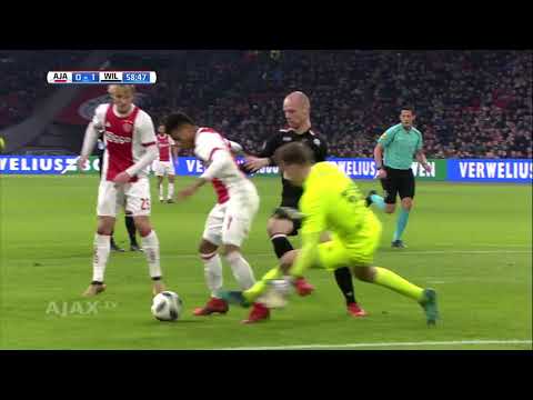Ajax vs Willem II, 3 - 1, Highlights Eredivisie 24/12/17