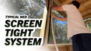 How I Installed The Screen Tight System From Lowe's And Home Depot On Our Screen Porch