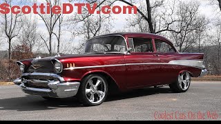 1957 Chevrolet Bel Air Custom Hot Rod With A Steve Holcomb Pro Auto Custom Interior Makeover!