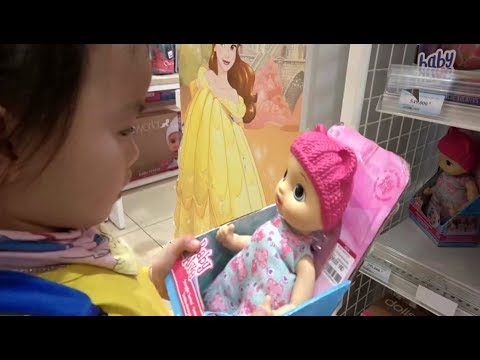 ABCkidTV Misa with Little Girl Doing Grocery Shopping at Supermarket - Song nursery rhymes Video