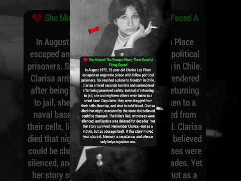 💔 She Missed The Escape Plane, Then Faced A Firing Squad