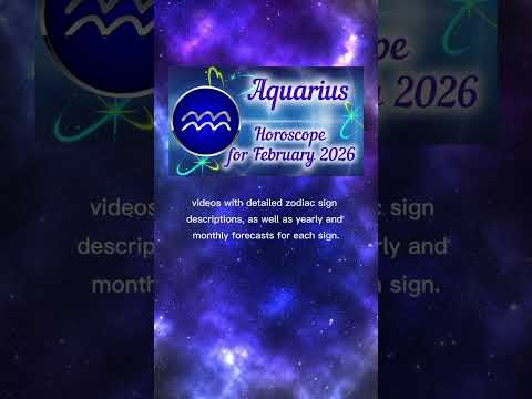 Horoscope for February 2026 — Aquarius. Watch the full video on our channel!