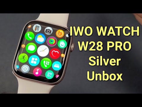 KIWITIME IWO WATCH W28 Pro SmartWatch Silver Unbox-Watch 8?W57 Cheap Model Pk w27 37 pro DT7 HW7 Max